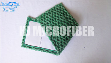 Microfiber 젖은 Mop 패드 자카드 직물 직물 주머니를 가진 재사용할 수 있는 mop 보충 패드