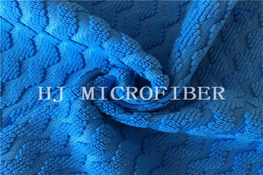 파란 색깔 자카드 직물 수건과 가정 직물을 위한 큰 진주 직물 Microfiber 청소 피복