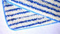파란 백색 줄무늬에 의하여 염색된 털실 Microfiber 강선전도 Mop는 친절한 Eco를, 500gsm 조밀도 이끕니다