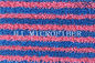 빨강과 파란 줄무늬 털실에 의하여 염색된 Microfiber는 가정 청소를 위한 직물 Mop 머리 Mop 보충 패드를 뒤틀었습니다