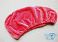 노랗고/빨강 Microfibre 머리 터번 수건 포장 최고 흡수제, 빠른 건조한 수건